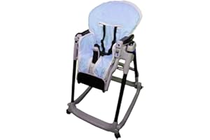 bubabù para trona comida de espuma azul claro