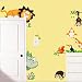 JoyGood DIY Removable Wall Decal Giraffe Monkey Lion Zoo Wall Sticker Art Home Decoration for Living Room Nursery Baby Children's Room Bedroom