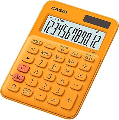 Casio MS 20UC RG Calculatrice de bureau Orange