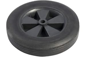 VERDELOOK Ruota solida di ricambio piena per carrello 80/0, 8" x 1.75, nero