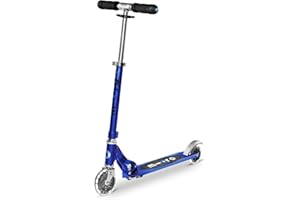 MICRO™ Sprite LED Kinder Kinderscooter | Cityroller mit LED-Rollen | klappbar und Lenker höhenverstellbar | ab 5 J. | Tretroller in 6 Farben erhältlich