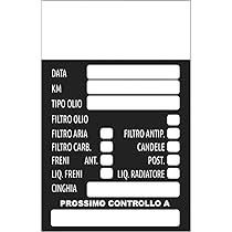 Etichette Adesive Per Cambio Olio Auto - Formato 5x8 Cm, Rosso/azzurro/giallo - Foto 14