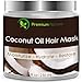Premium Nature Coconut Oil Hair Mask 100% Natural Hair Care Treatment - Intensive Repair, Restores Shine & Nourishes Scalp, 8 oz
