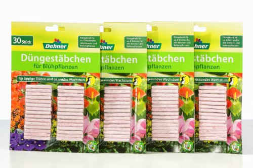 Dehner Düngestäbchen für Blühpflanzen, 4 x 30 Stück (120 Stück)