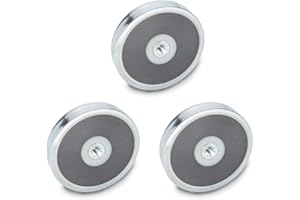 GANTER NORMELEMENTE Ganter NormElements, magneti con filettatura interna, GN 50.4-HF-32-M4, materiale magnetico, ferrite duro, 3 pezzi