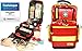 Produktbild Erste Hilfe Notfallrucksack Betriebssanitäter mit manuellem Blutdruckmessgerät & Stethoskop Planenmaterial mit gelben Reflexstreifen & Reißverschlüssen