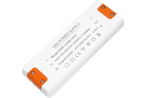 ZAKVOP LED Driver 24V 120W, 24v 5a power supply, LED Transformer AC 240V to DC 24 Volt 5A, Constant Voltage Driver Adapter, Low Voltage Power Supply for Strip Lights MR16 GU5.3 MR11 GU4 Bulbs G4 Spotlights