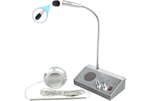 CYSSJF Window Intercom System | Counter Window Intercom Speaker Through Glass Communication, Two Way Intercom for Window | Medical Institution/Ticket Booth/Business Acceptance Window