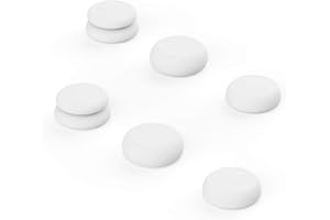 Skull & Co. Skin, CQC and FPS Thumb Grip Set Joystick Cap Analog Stick Cap for Nintendo Switch Lite Joystick - Lite Grey, 3 Pairs(6pcs)