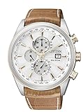 Citizen Herren-Armbanduhr XL Analog Quarz Leder AT8017-08A