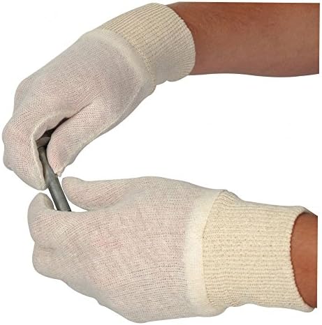 Ultimate Industrial STKWHQ-M High Quality Stockinette Gloves, Single Pair, Men's, White