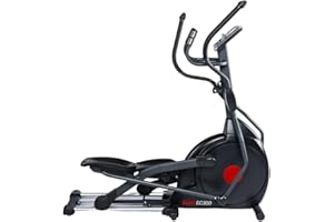 ‎FUEL FITNESS FUEL Fitness EC300 Crosstrainer, klappbarer Ellipsentrainer für zuhause, 20kg Schwungmasse für natürliche, gelenkschonende Bewegung, 45cm Schrittlänge, LCD-Computer mit 14 Programmen und App-Anbindung