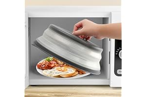 MXDHOKY 1 Pezzi Copertura Microonde Pieghevole, Coperchio per Microonde, Coperchio per Microonde Antischizzi, Senza BAP e Atossico, per Riscaldamento a Microonde e Antispruzzo