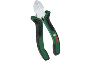 Bosch Pince coupante diagonale 160 mm (pince coupante diag. durable/précise ; taillant principal chauffé par induction ; surf. nickelée ; Softgrip ergo.)