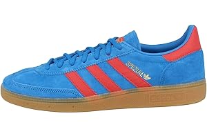 adidas Men's Low Handball Special Trainers, Bright Blue Vivid Red Gold Metallic Fx5675, 8 UK