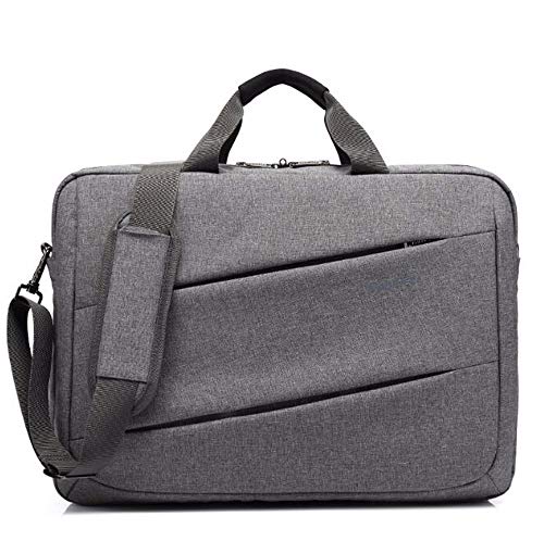 Preisvergleich Produktbild JTSYHcomputer - Tasche ist wasserdicht und stoßfest männer Notebook Tasche einheitlichen Schulter geneigt,Gray,17 Zentimeter