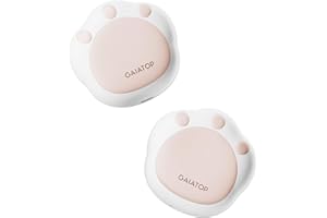 Chauffe-Mains Rechargeables Gaiatop, Lot de 2, Motif Pattes de Chat, 3 Niveaux, magnétiques, de Poche, réutilisables, Portables, pour Les Amoureux des Chats