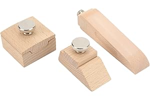 SATTIE Mały Klocek Szlifierski, Drewniany Klocek Szlifierski z Ergonomicznym Uchwytem do Polerowania i Kształtowania