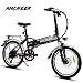 Produktbild ANCHEER Faltbares E-Bike, Elektrofahrrad Klapprad 36V 250W Mountainbike, Große Kapazität Pedelec mit Lithium-Akku und Ladegerät 20 Zoll