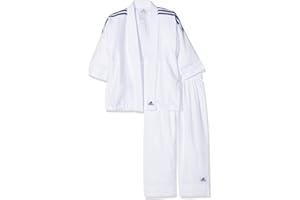 adidas - Kimono de iniciación al Judo ADIJ180 (cinturón no Incluido, con pantalón de Cintura elástica)