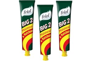 ITALIAN GOURMET E.R. Friol Big 2 Lot de 3 sauces au ketchup et à la mayonnaise dans un tube de 190 g