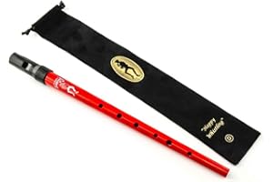 Clarke Sweetone Tinwhistle - Key of 'D' with Cloth Pouch (Red)