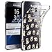 Price comparison product image OOH!COLOR® Design Case für Samsung Galaxy S6 Hülle Silikon Hund JAC002 Dog Mops Grafik Tasche Schutz Case Elastisch Cover Print stylish weiche Etui mit Motiv Dünn Flexibel