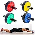 KANAV INDUSTRIES ® Wide Ab Roller Wheel for Abs Workouts/Home Gym Abdominal Exercise/Core Workouts for Men and Women (Multicolour)