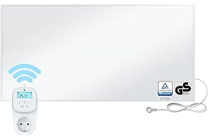 BR Bringer Infrarotheizung 1200 Watt - mit Smart Thermostat und App - Infrarot Elektroheizung Energiesparend - 5 Jahre Garantie, TÜV GS - Deutsche Qualitätsmarke