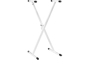 Classic Cantabile Uchwyt klawiatury X w kolorze białym