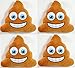 Produktbild BUSDUGA - Emoticon Kissen , 16cm , Emotionen zum Kuscheln - Das Perfekte Geschenk (Kackhaufen 4er Set)