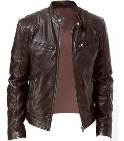 Giacca In Ecopelle Uomo: Bomber Moto Vintage, Leggera E Traspirante Per Tutte Le Stagioni