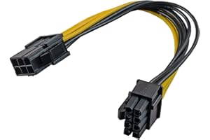 AKYGA AK-CA-07 Câble Adaptateur PCI-E 6 Broches vers PCI-E 8 Broches Femelle 20 cm