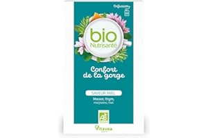 Vitavea Nutrisanté Infusion Confort de la Gorge Thé Vert 20 Sachets