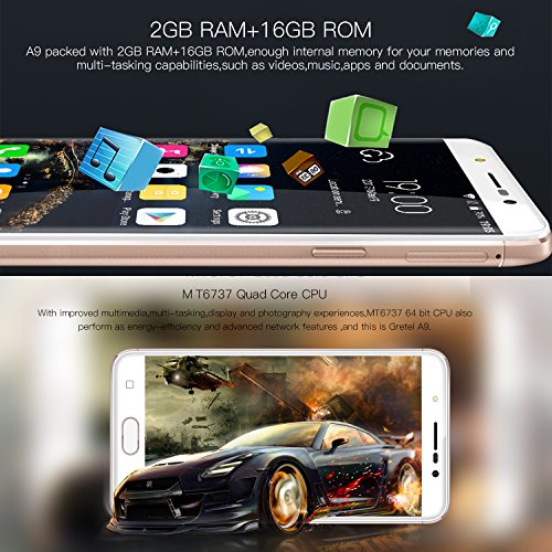 Gretel A9 - Smartphone libre 4G de 5