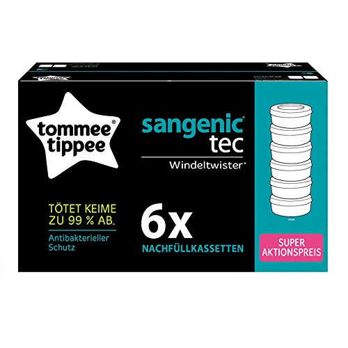 Tommee Tippee 25062 0060 Tec Refill Cassettes (Pack of 6