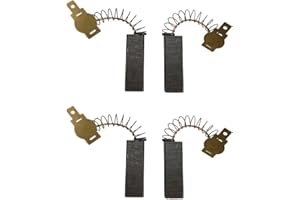SEIWEI Lot de 2 paires de balais de carbone de rechange pour moteur électrique, 6,3 x 11 x 32 mm, pièce de réparation pour aspirateurs