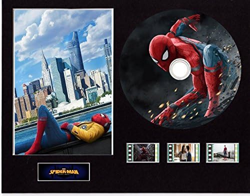 Spiderman Homecoming film cell style Display 10x8 mounted with CD & 3 cells (Unframed 3)