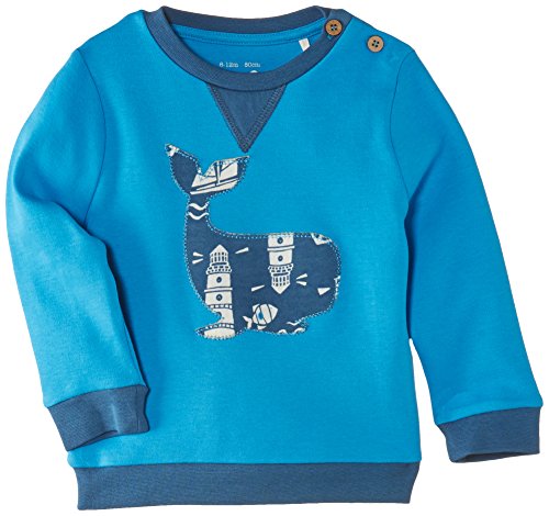 Kite Baby-Boys Whale Crew Neck Sweatshirt, Blue, 12-18 Months
