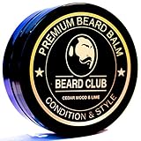 Premium Beard Balm | Mouth Watering Cedar Wood & Lime | The Best Beard Conditioner & Softener to Shape & Style your Beard, While Stopping Beard Itch & Flakes | For Natural & Organic Beard Care & Growth