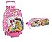 Produktbild Barbie Einhorn Trolley Trollie Koffer Rucksack Tasche 42x33x14 + Schlamper (6)
