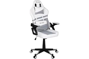 T-LOVENDO.ES - Silla Gamer Gaming Profesional, Ergonómica, de Tela Transpirable y Antimanchas, Reposabrazos Abatibles. para Adultos. Altura Regulable, Giratoria.
