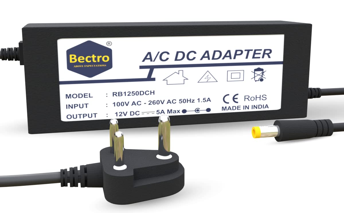 Bectro 12 Volt 5 Amps Power Supply Review for Battery Chargers and CCTV