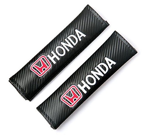 Efecto de fibra de carbono Racing Estilo asiento cinturón hombreras