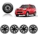 Auto Pearl - Premium Quality Car Full Caps Black 15inches Wheel Cover For - Mahindra TUV 300 RS.1649.00