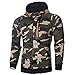 Produktbild Geili Herren Kapuzenjacke Sweatjacke Oversized Camouflage Hoodie Langarm Reißverschluss Sweatshirtjacke Kapuzenpullover Workerhoodie Sport Sweatshirt mit Tasche