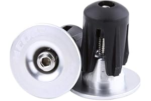 Tbest Bouchon guidon vtt,2pcs Vélo Guidon Extrémité Coloré En Aluminium Vélo Guidon Bar Poignées Extrémité Bouchons Vélo Bar Embouts Vélo Accessoire pour Vélo De Montagne Vélo De Route Vélo VTT