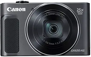 Canon PowerShot SX620HS 20.2MP Digital Camera with 25x Optical Zoom (Black) + 16GB Memory Card + Camera Case