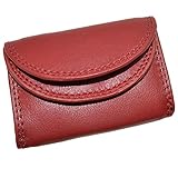✅ Material: Leder flevado Kleine handliche Party Disco Geldbörse in Mehreren Farben Lifestyle (rot)