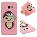 Produktbild Samsung Galaxy S7 Edge Hülle,Galaxy S7 Edge Schutzhülle Case Silikon,Roreikes Ultra Slim Transparent Schützend Weich Ultra Hybrid Schock Absorption Kratzfest Backcover Handyhülle TPU Bumper Case Kreativ Niedlichen Männliche Eule Muster für Samsung Galaxy S7 Edge Cover